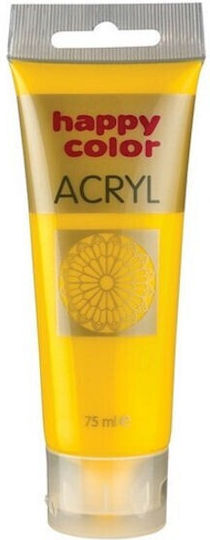 Happy Color Ακρυλικό Χρώμα Ζωγραφικής Dark Yellow 75ml