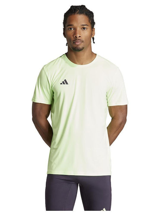 Adidas Adizero Ανδρικό Αθλητικό T-shirt Κοντομάνικο Πράσινο