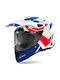 Airoh Commander 2 Reveal Blue / Red Gloss Motorcycle Helmet On-Off ECE 22.06 1450gr With Pinlock And Sun Visor