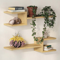 Fork Wall Shelves (2 Pieces) 75x19.5x18cm Sapphire Oak