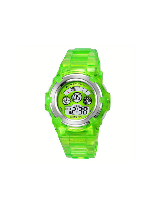 Skmei Ψηφιακό Ρολόι Μπαταρίας σε Πράσινο Χρώμα