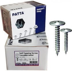Patta Ξυλόβιδα Γαλβανιζέ με Διάμετρο M4.2 και Μήκος 13mm 1000τμχ