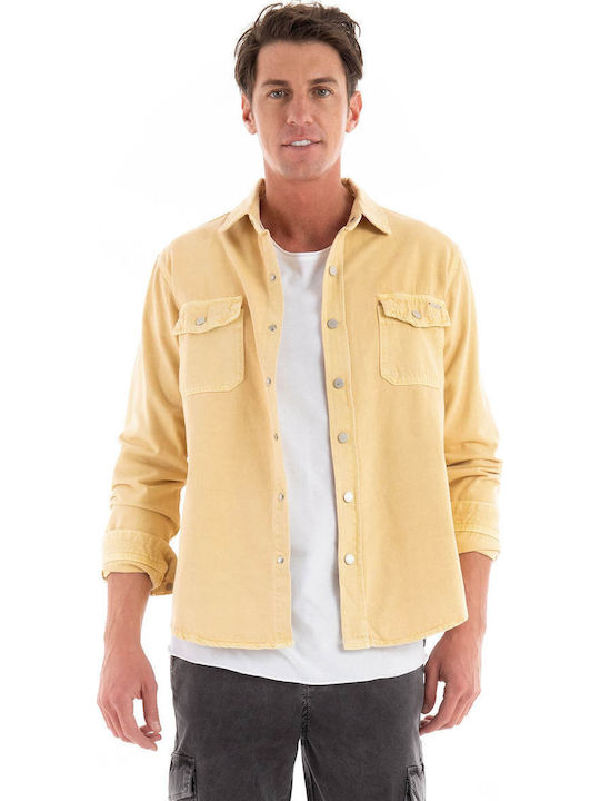 Gianni Lupo Μακρυμάνικo Τζιν Overshirt σε Κανον...