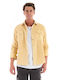 Gianni Lupo Men's Shirt Denim Mustard