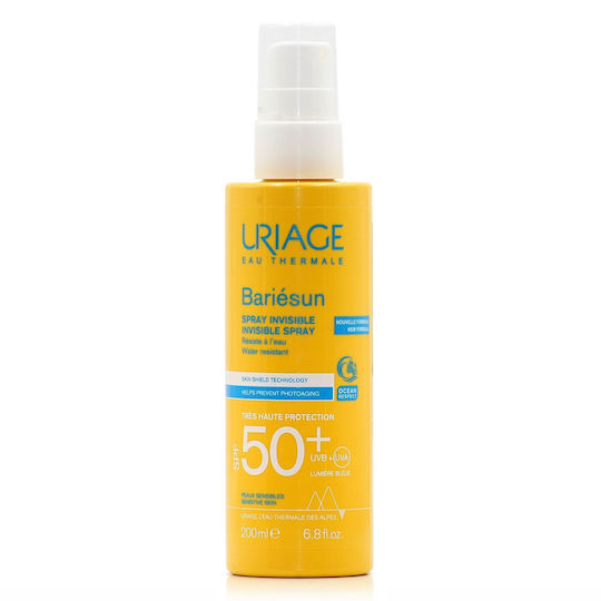 Uriage Bariesun Invisble Spray Protecție Solară Waterproof Pentru Față și Corp SPF50+ 200ml