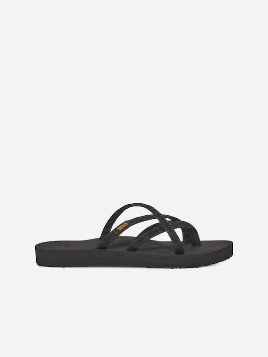 Teva Olowahu Damen Flache Sandalen in Schwarz F...