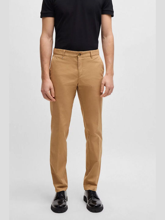 Hugo Boss Pantaloni pentru bărbați Chino cu Croială Slim Portocaliu