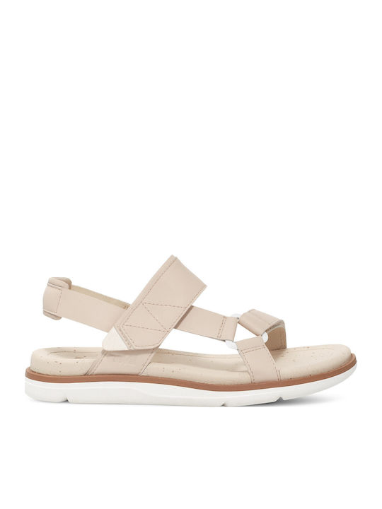 Teva Madera Leather Women's Sporty Sandals Ecru