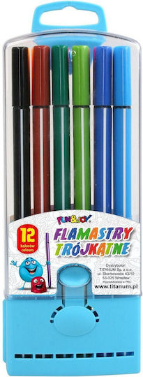 Titanum Drawing Markers 2mm Thin Set 12pcs