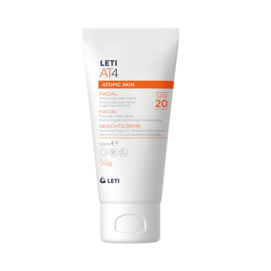 Leti Labs At4 Sunscreen Cream Face SPF20 50ml