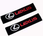 Set of 2pcs Car Seat Belt Pads Red