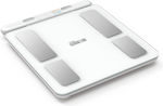 Amila Fitbody 10 Pro Smart Badezimmerwaage mit Körperfettmessung & Bluetooth in Weiß Farbe