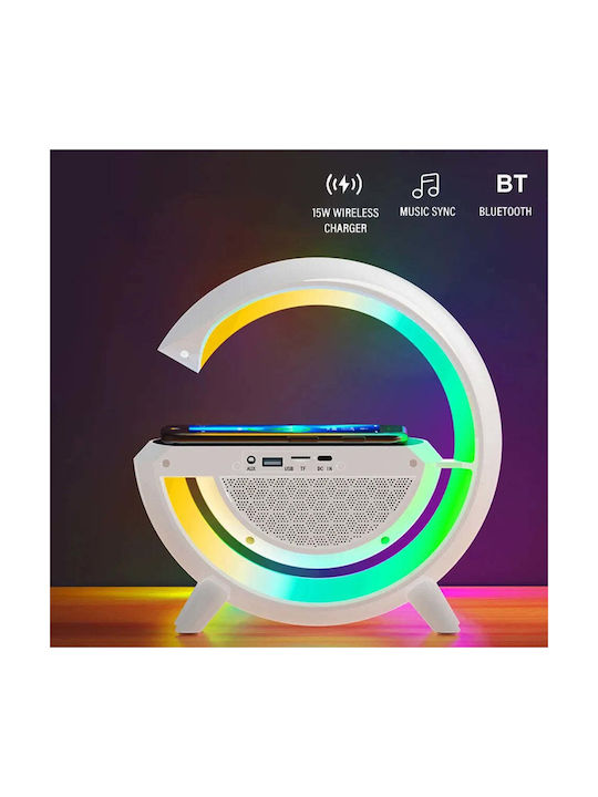 Bluetooth Decorativă Lampă cu Iluminare RGB LED Baterie Alb