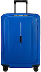 Samsonite Essens Spinner Medium Travel Suitcase Blue with 4 Wheels Height 69cm