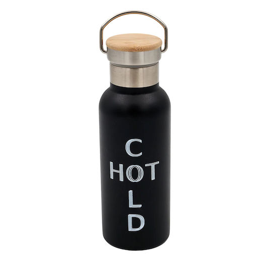 Klikareto Μπουκάλι Θερμός Ανοξείδωτο 750ml Μαύρο