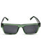 The Glass of Brixton Sunglasses with Green Plastic Frame and Gray Lens BS245 03