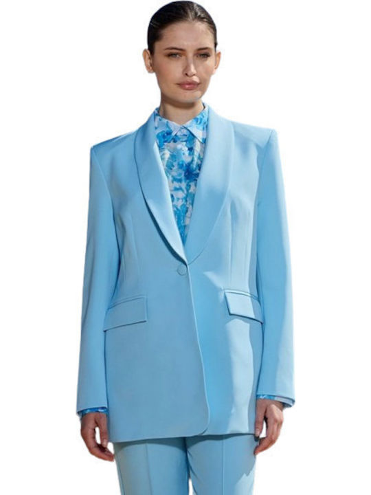 Desiree Дълга Женски Сако Sky Blue