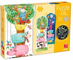 Kinderpuzzle XXL BlackLight Bauernhof Reversibel für 3+ Jahre alt+ Jahre 27pcs Goula Kinderpuzzle XXL BlackLight Bauernhof Reversibel für 3+ Jahre alt+ Jahre 27pcs Goula