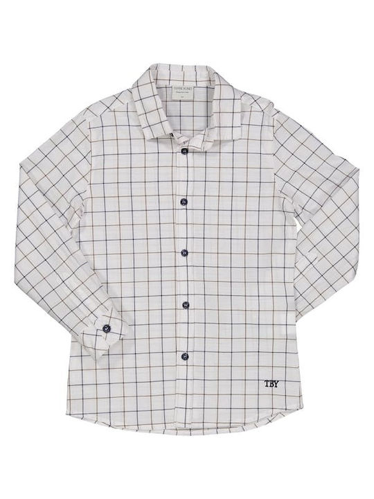 Birba Trybeyond Kids Checked Shirt Ecru