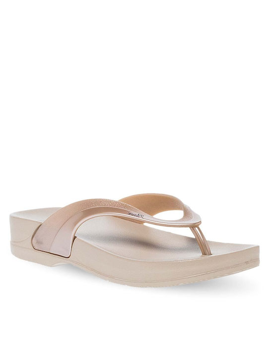 Parex Women's Flip Flops Beige