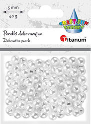 Titanum Мънисто Бял 8мм 40гр