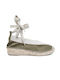 Women's Leather Espadrilles Green