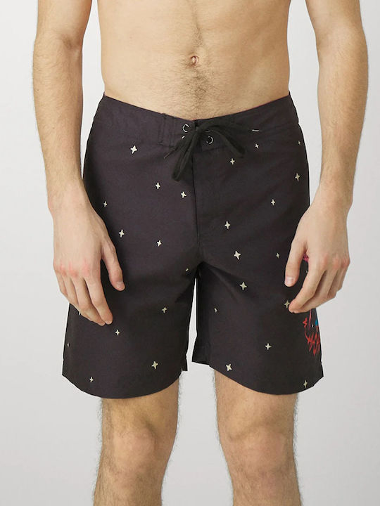Men's Swimwear Shorts Black with Patterns