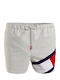 Men's Swimwear Shorts White with Patterns