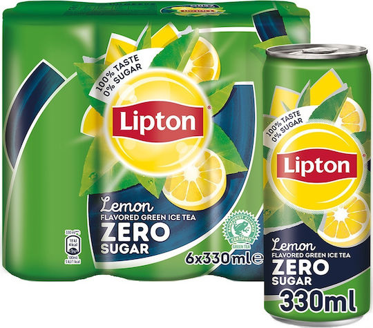 Lipton Леден чай Лимон Без Газировка & Захар в Кутия 6x330мл