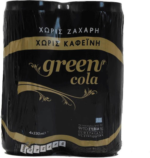 Green Cola Cofeină Cola cu carbonatare în Cutie 02-40-077 330ml