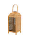 TnS Φαναράκι Bamboo Επιτραπέζιο Μαύρο 19x19x40εκ.