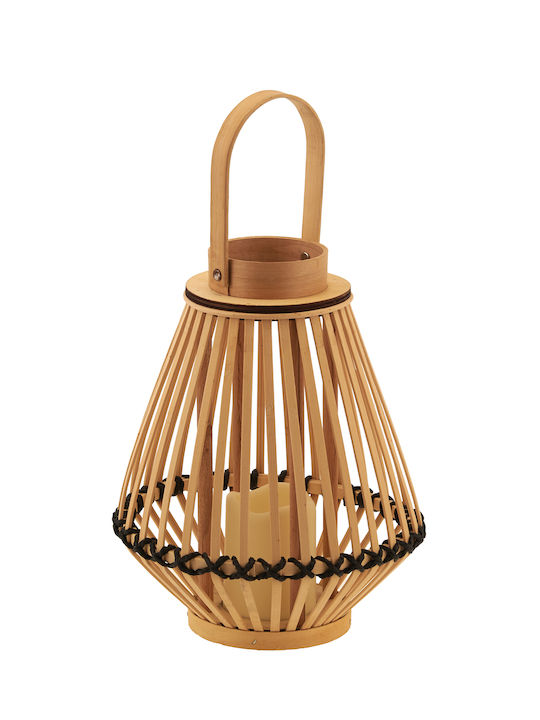 TnS Φαναράκι Bamboo Επιτραπέζιο Καφέ 25x31x31εκ.