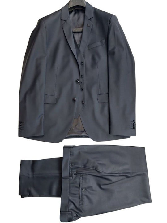 Karl Lagerfeld Men's Suit with Vest BLUE