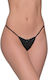 Milena by Paris Γυναικείο Sexy String Μαύρο