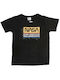 NASA Kids Blouse Short Sleeve Black