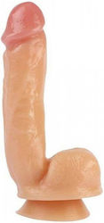 Dildo cu Testicule și Ventuză Flesh 22cm Dildo cu Testicule și Ventuză Flesh 22cm
