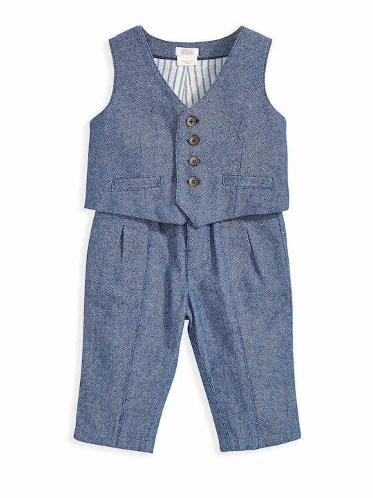 Mamas & Papas Kids Set with Pants Summer 2pcs Blue