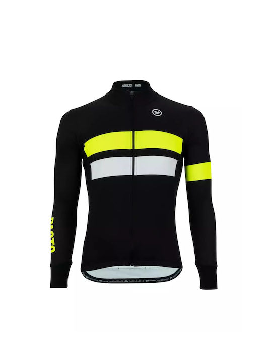 Pacto Cycling Windbreaker Jacket Long sleeve Black