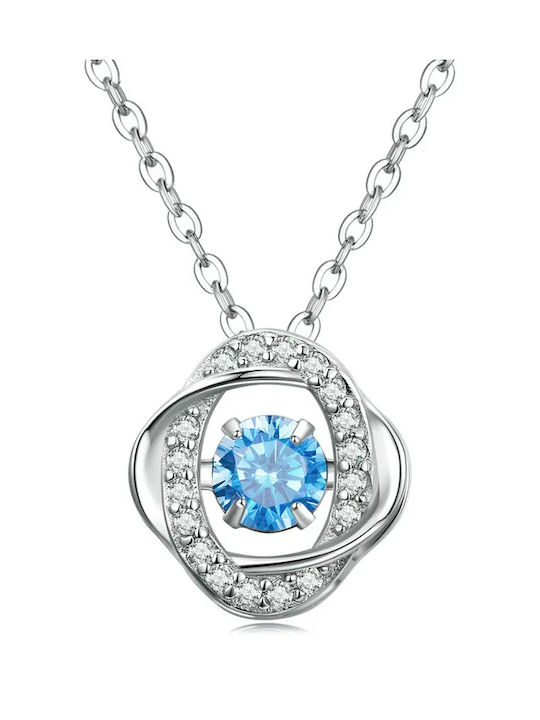 Bamoer Necklace from Silver with Zircon