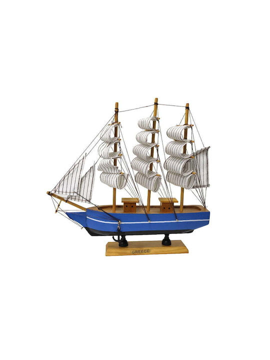 Wooden Miniature Ship 24cm