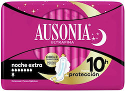 Ausonia Night Sanitary Pads with Wings 8pcs