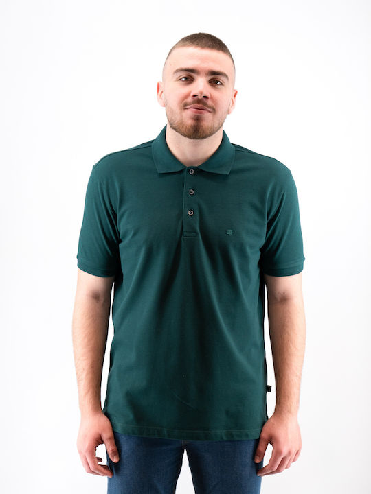 Guy Laroche Bluza Bărbătească cu Mânecă Scurtă Polo Green