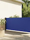 vidaXL Seitenrolloschatten Terrasse Blau 1.2x6m