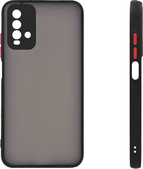 Sonique Color Button Bumper Силикон / Пластмаса Черен (Poco M3 / Redmi 9T)