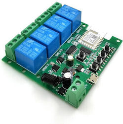 Smartwise 5V-32V 4-Gang Dry Contact Momentary Switch Zigbee + RF Smart Relay Smartwise 5V-32V 4-Gang Dry Contact Momentary Switch Zigbee + RF Smart Relay
