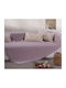 Nef-Nef Homeware Betty Three-Seater Sofa Throw Jacquard 180x300cm Mauve