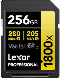 Lexar Professional 1800x SDXC 256GB Clasa 10 U3 V60 UHS-II