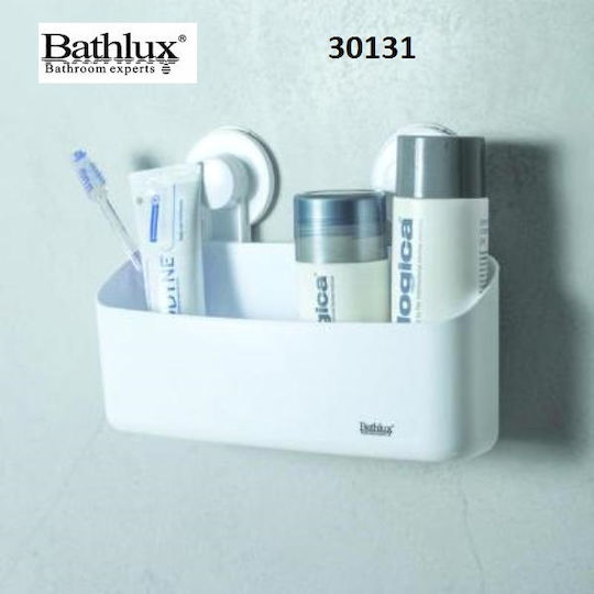 Bathlux Стенен Рафт за баня Пластмасен 24.3x9.2x17.9см Bathlux Стенен Рафт за баня Пластмасен 24.3x9.2x17.9см