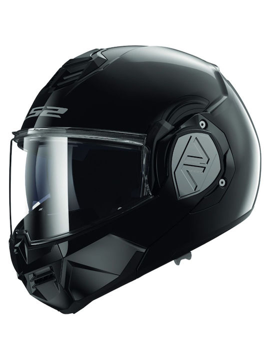 LS2 Advant Solid Gloss Black Κράνος Μηχανής Fli...