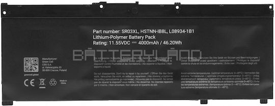 Sr03xl Laptop Akku Hp 6 Zellen 11.55v 40wh